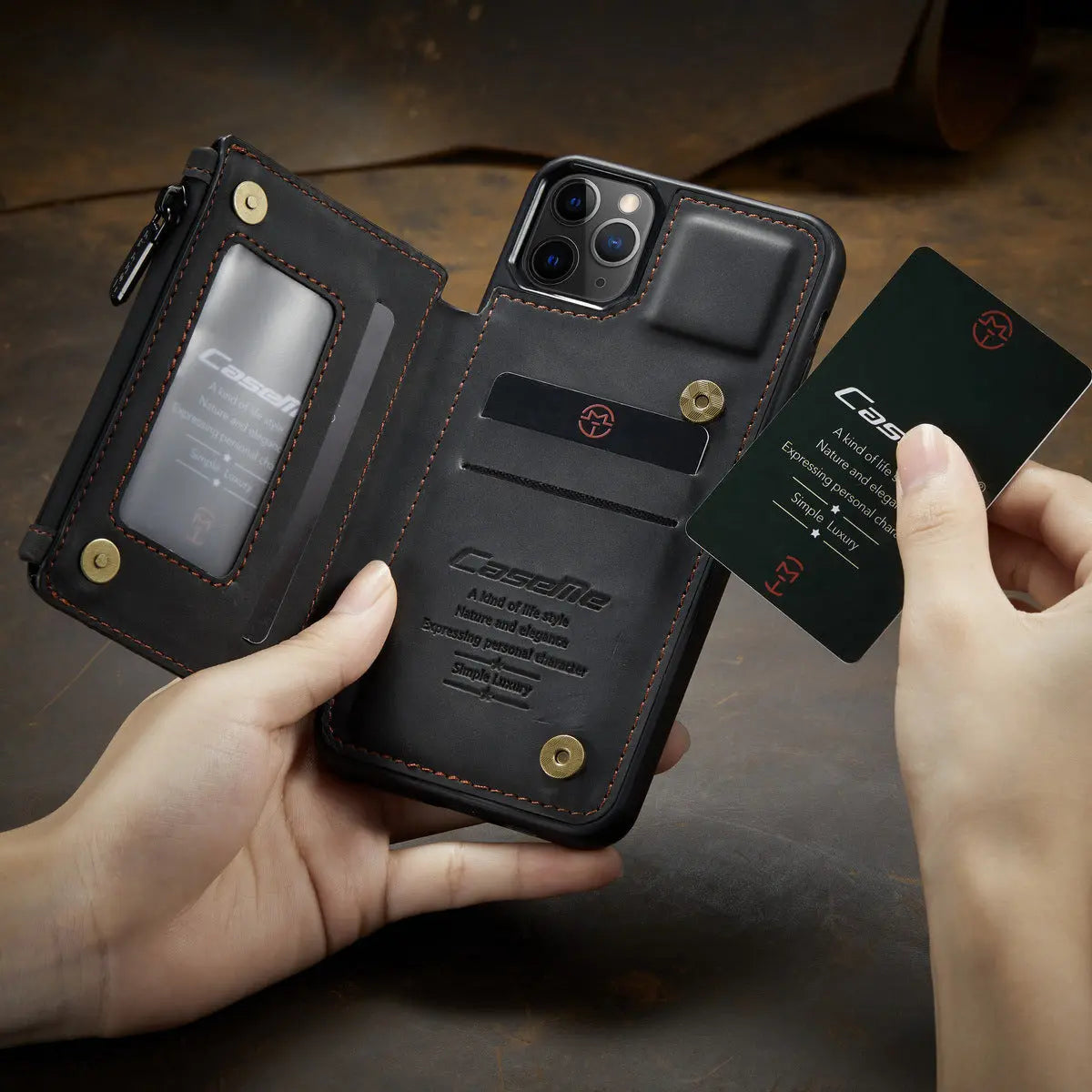 Coque de Téléphone Élégante TRIO Black-IPhone13mini