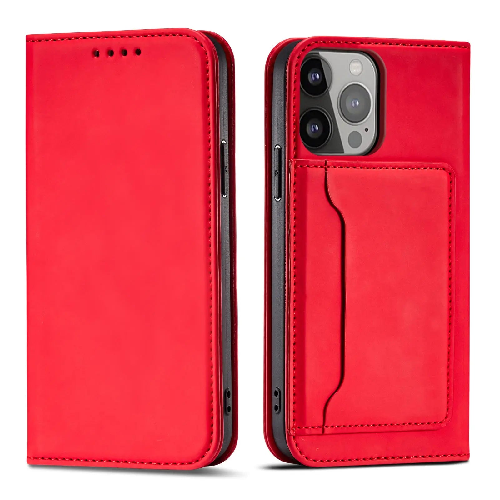 Coque de Téléphone Flip Business GARNO Red-Iphone 11Pro
