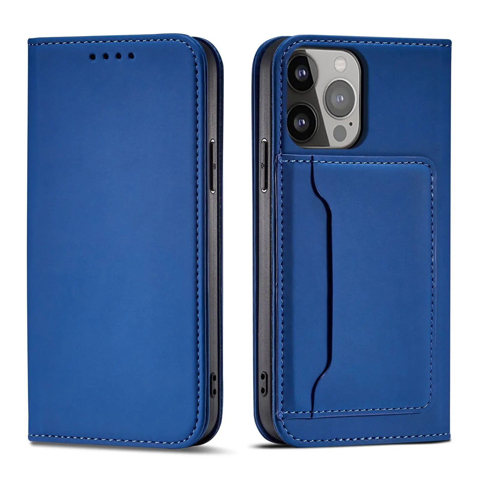Coque de Téléphone Flip Business GARNO Blue-IPhone XR