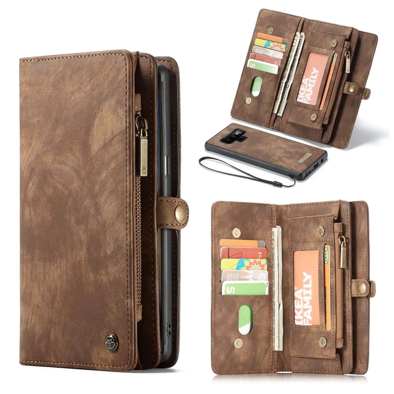 Coque de Téléphone Magnétique Duo LEZIO Brown-S9