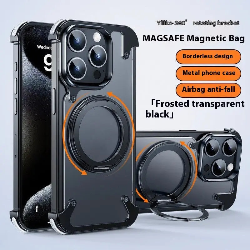 Coque de Téléphone Magnétique FLEXI Black PC-IPhone15Pro