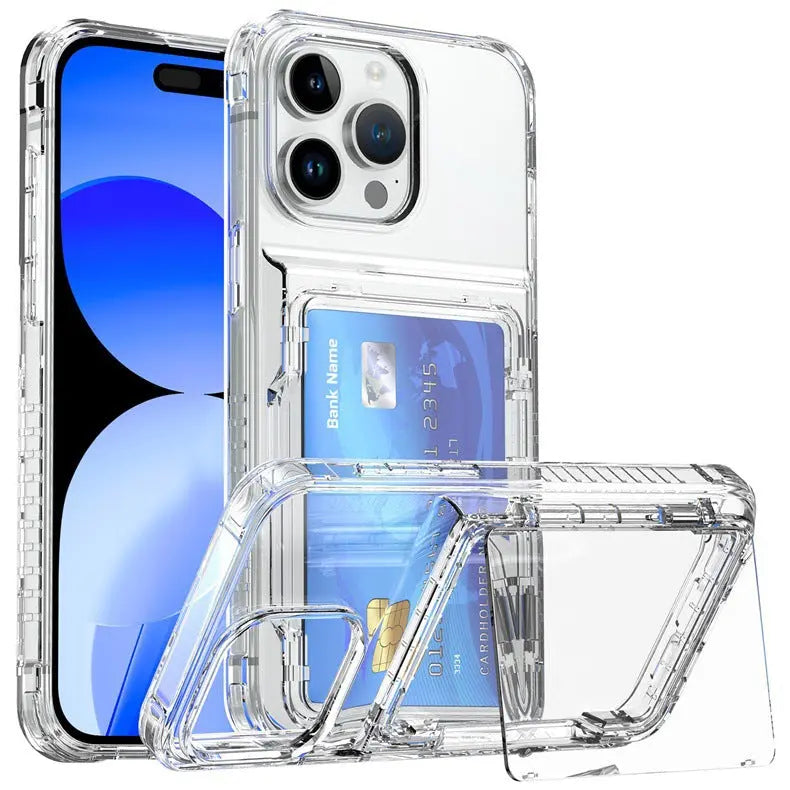 Coque de Téléphone Multifonction ZENITH Transparent-Iphone15PRO