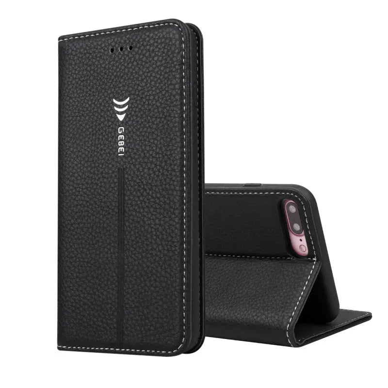 Coque de Téléphone Portefeuille FABIOUS Black-iPhone8