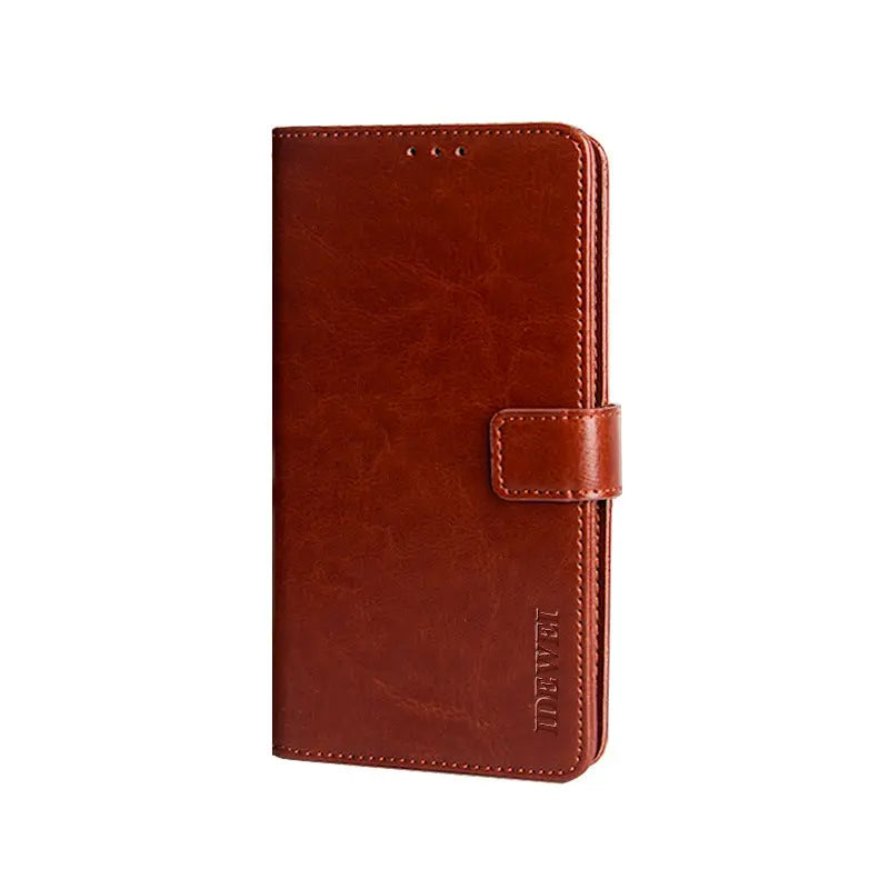 Coque de Téléphone Portefeuille HAWO麻 Brown-Huawei P40