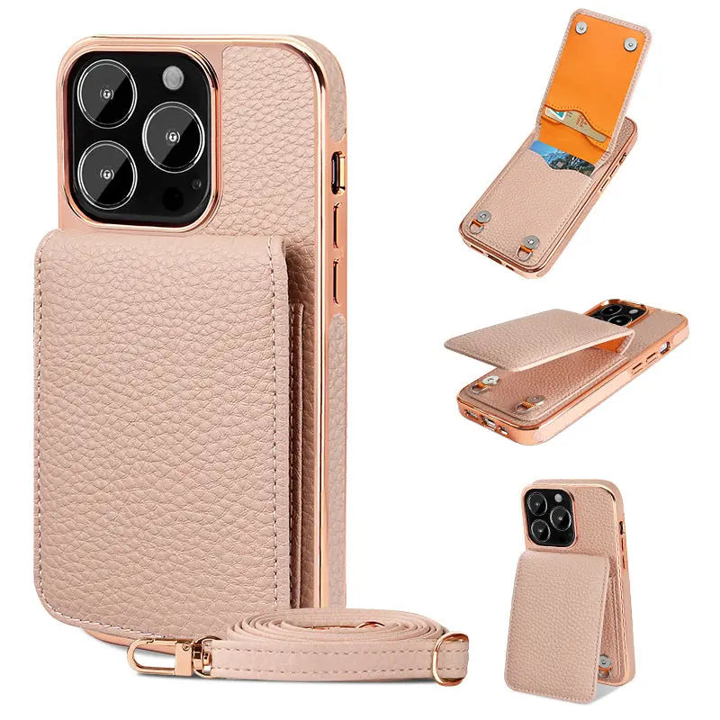 Coque de Téléphone Portefeuille LUCI Pink-Iphone 11Pro