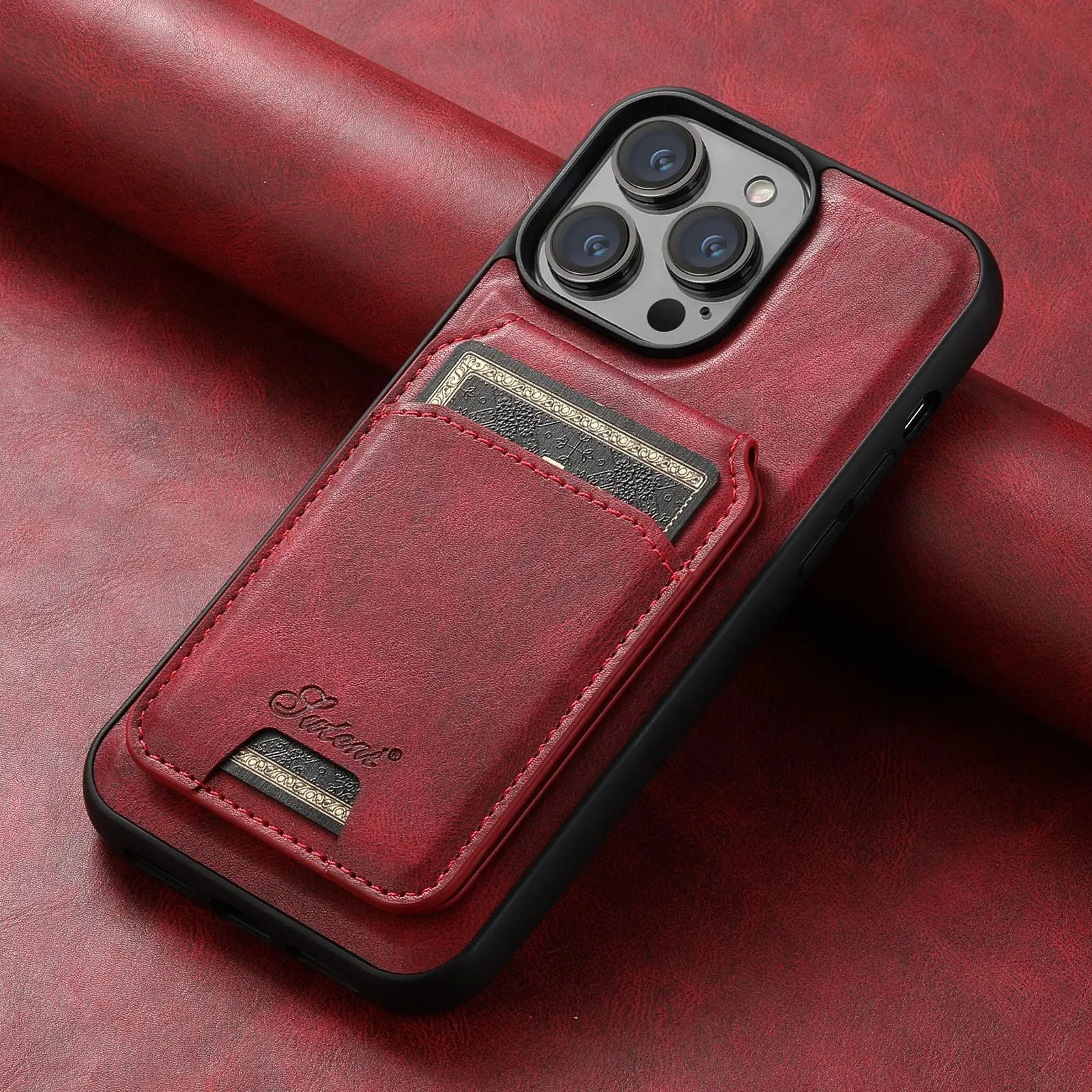 Coque de Téléphone Protection Magnétique MAGSAFE Red-IPhone12Pro
