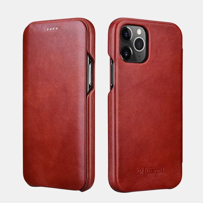 Coque de téléphone Cuir Business RETRO Red-Iphone 11Pro