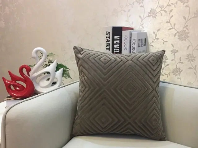 Coussin Canapé Flanelle ZEO O-45cmX45cm