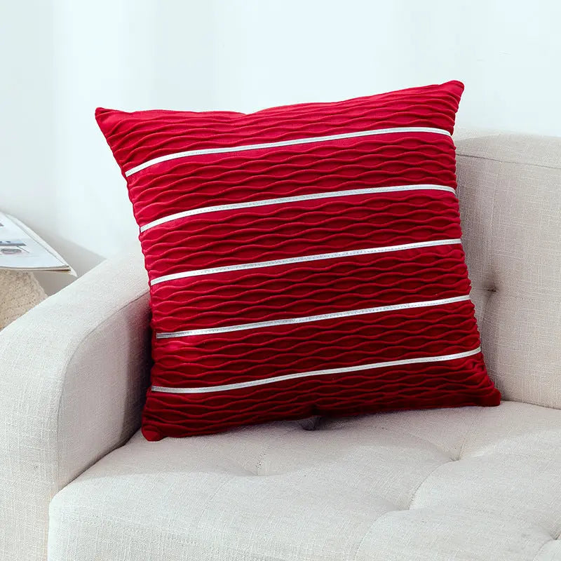 Coussin Canapé Luxe Velvet SIRAM Wine Red