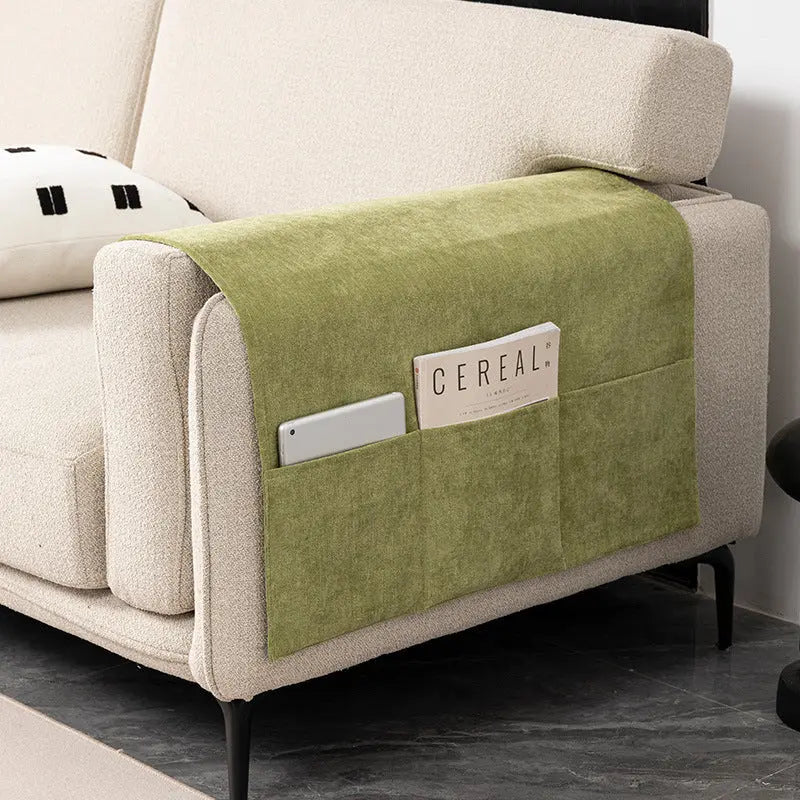 Housse Accoudoir Canapé Chenille Nordique SOFTEX 12 Fruit Green-50X110CM