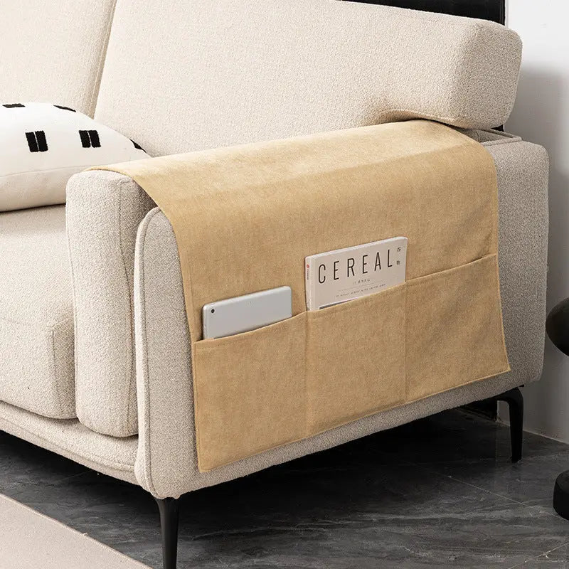 Housse Accoudoir Canapé Chenille **VELERIA** 03 Yellow-80X110CM