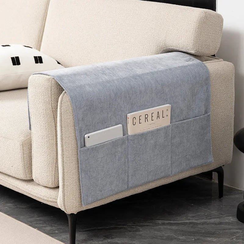 Housse Accoudoir Canapé Chenille **VELERIA** 05 Ice Blue-70X110CM