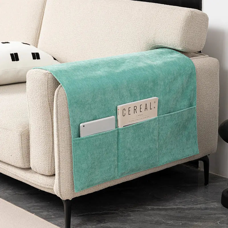 Housse Accoudoir Canapé Chenille **VELERIA** 07 Mint Green-50X110CM