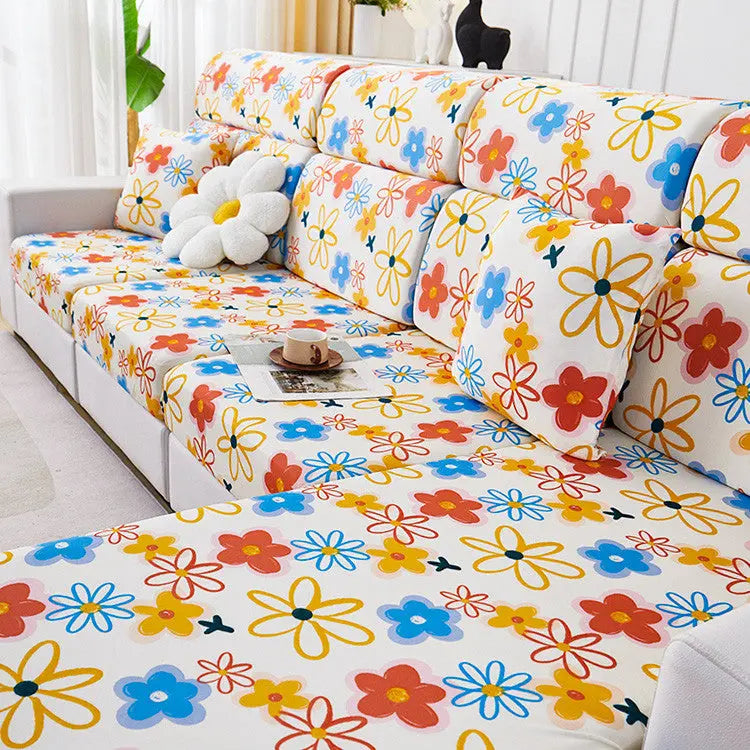 Housse Assise Canapé Imprimée SILKARA Colorful-Headrest S