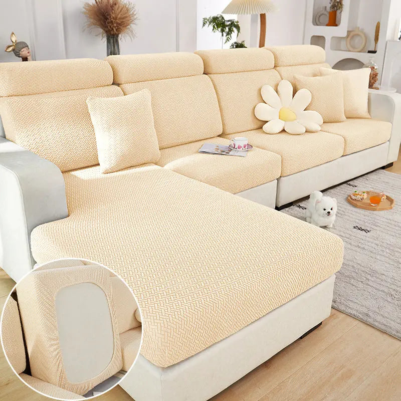 Housse Assise Canapé Moderne EVOLI Mustard Yellow-Plus Single