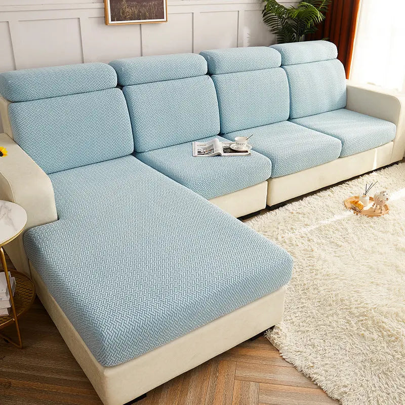 Housse Assise Canapé Universelle LAPEO Serenity Blue-Plus Size-2XL