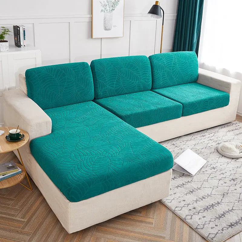 Housse Assise Canapé Étanche JACQARD Green-Three people
