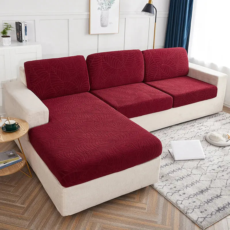 Housse Assise Canapé Étanche JACQARD Wine Red-Individual