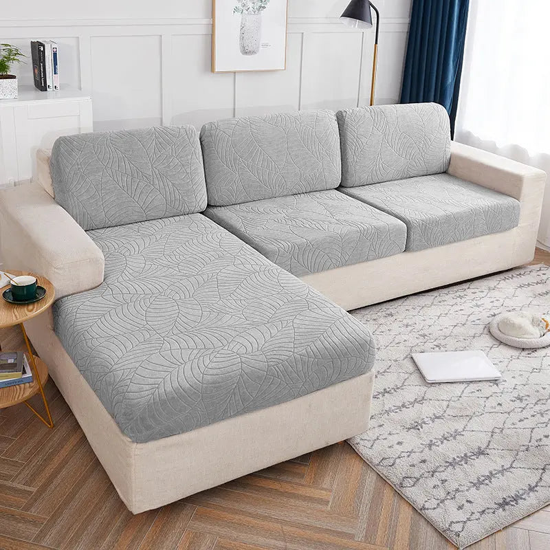 Housse Assise Canapé Étanche JACQARD Grey-Double pro