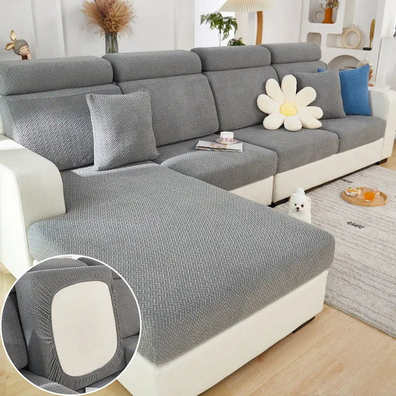Housse Assise Canapé Extensible Aurum Star Chain Gentleman Gray-Double