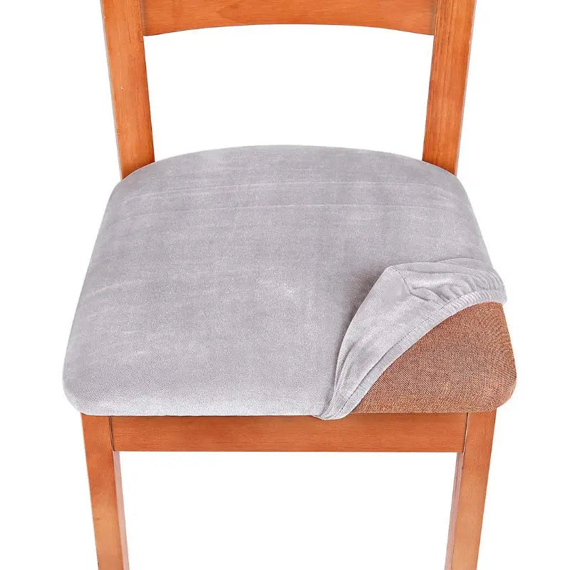 Housse Assise Chaise Extensible VELTINO Light Grey