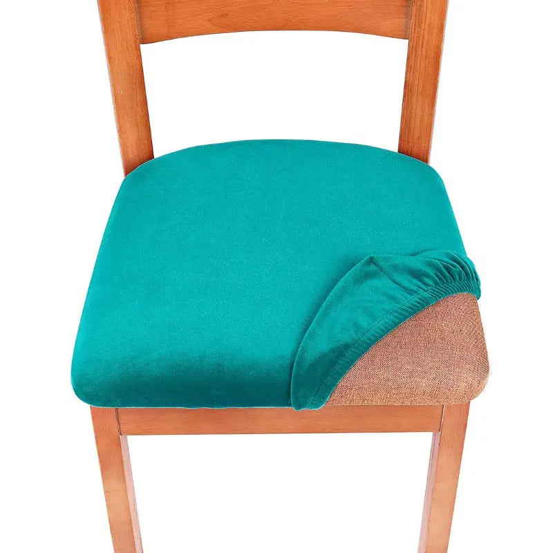 Housse Assise Chaise Extensible VELTINO Peacock blue