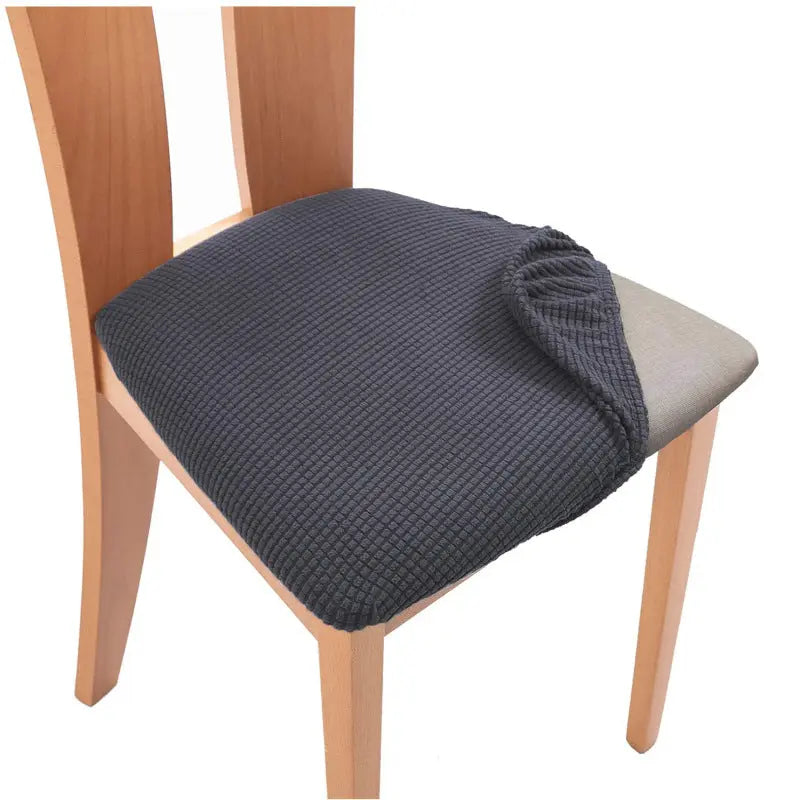 Housse Assise Chaise Extensible ZEFIRA Dark gray