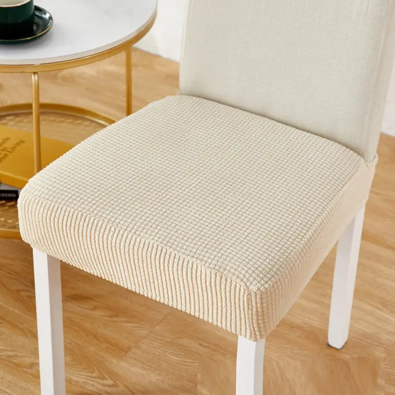 Housse Assise Chaise Extensible **VELISO** Beige-Universal Size