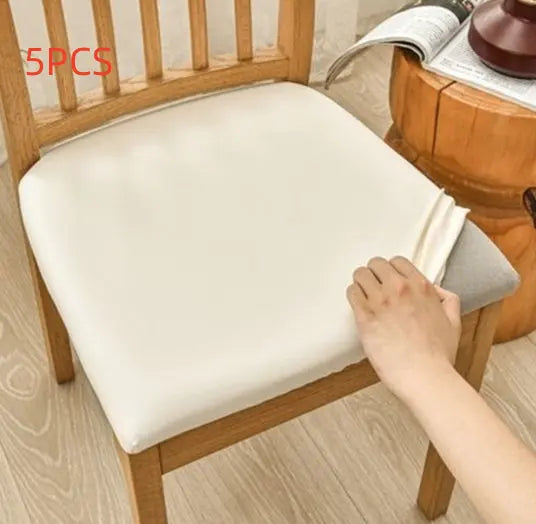 Housse Assise Chaise Imperméable LUXORE Beige-Length And Width 35to50cm-5PCS