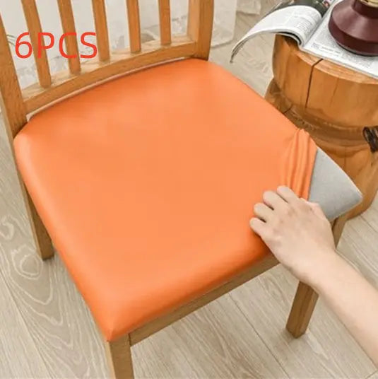 Housse Assise Chaise Imperméable LUXORE Orange-Length And Width 35to50cm-6PCS