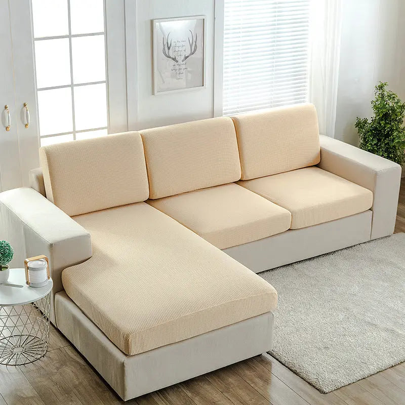 Housse Assise Imperméable CIRCLE Beige-Enlarged Double