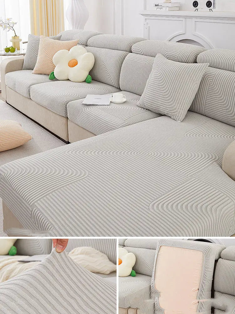 Housse Assise Universelle 4Sofa Cloud flow light grey-Back M