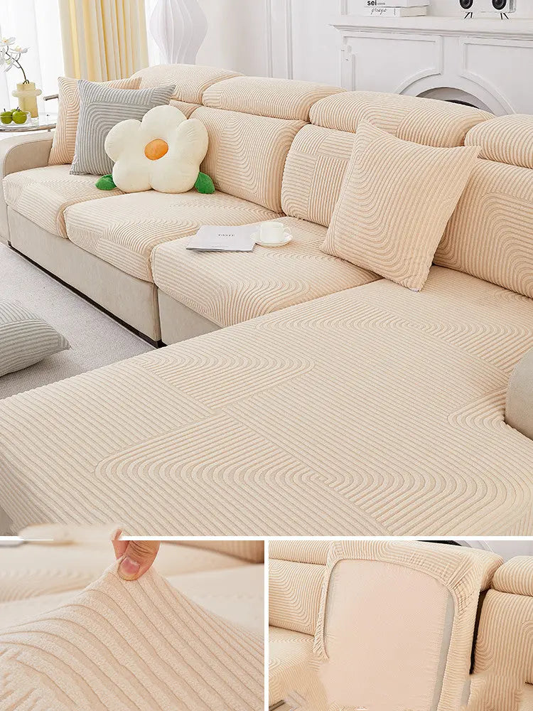 Housse Assise Universelle 4Sofa Cloud flow rice white-Your Highness XXL