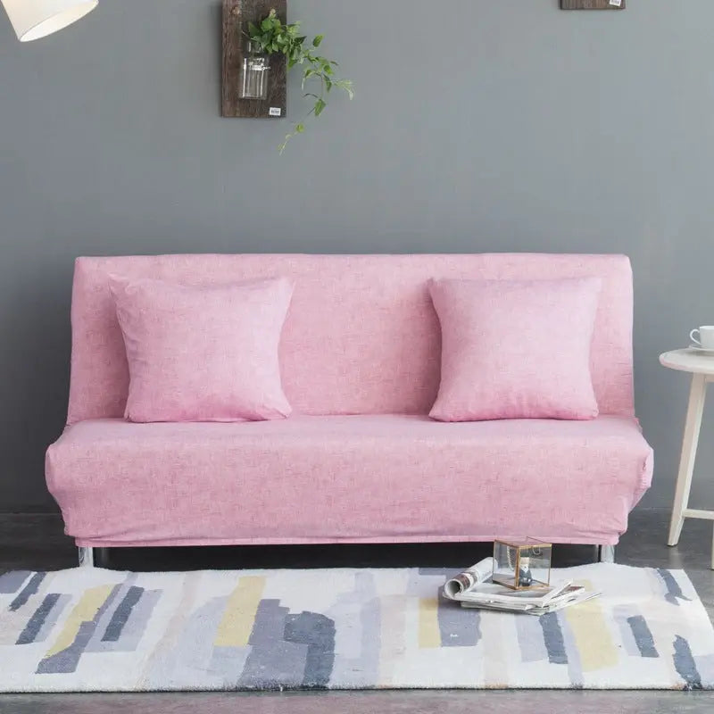 Housse BZ Canapé Lin UNIKLIN Pink-195 to 225cm