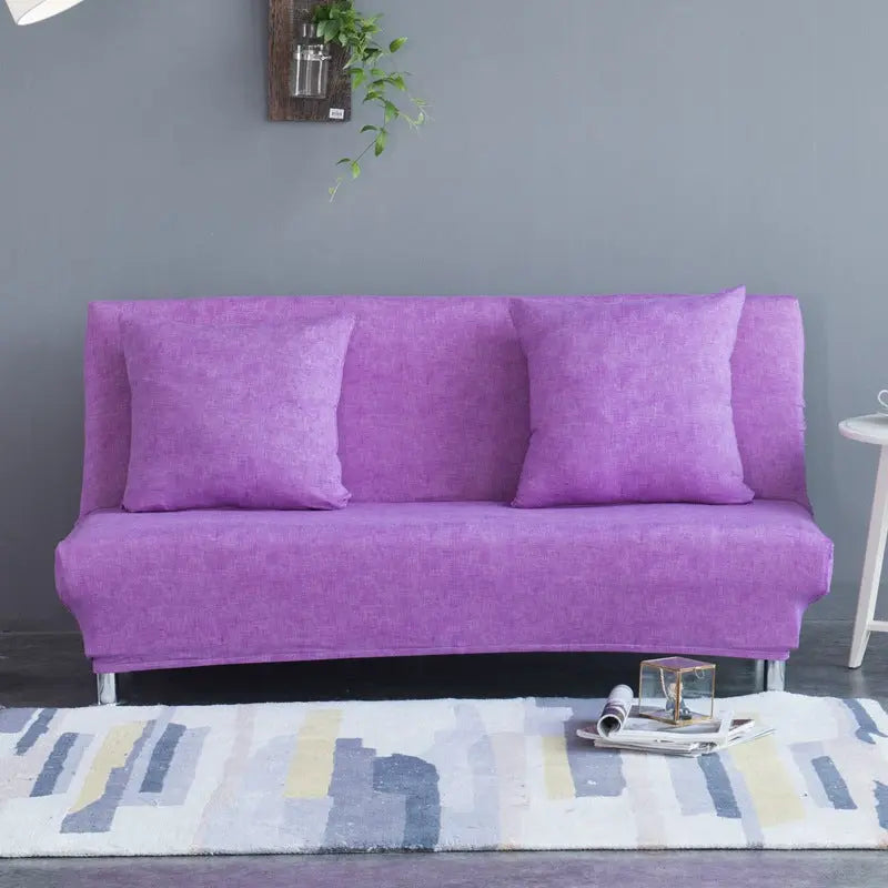 Housse BZ Canapé Lin UNIKLIN Purple-160 to 190cm