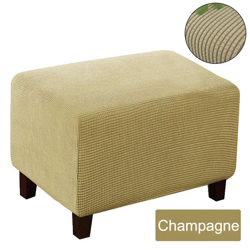 Housse Banquette Velours Élastique SOFIUM Beige-M