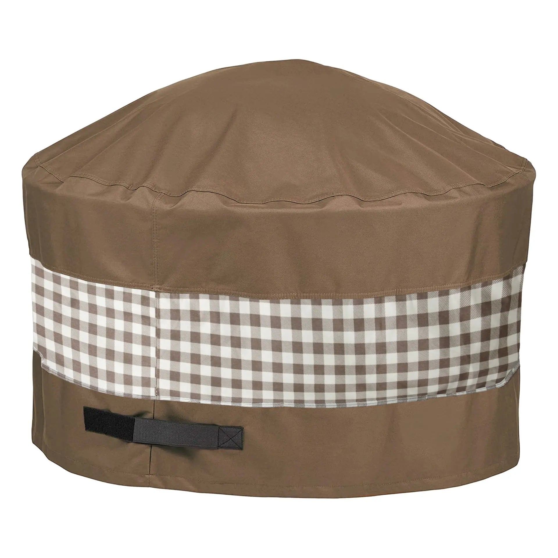 Housse Barbecue Imperméable OXFORDIX Coffee Plaid-50Dx24H Inch