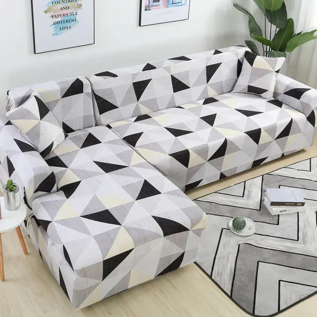 Housse Canapé Angle Élastique GEOFIT 1 Style-C