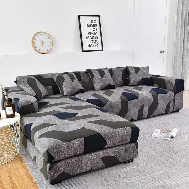 Housse Canapé Angle Élastique GEOFIT 7 Style-B