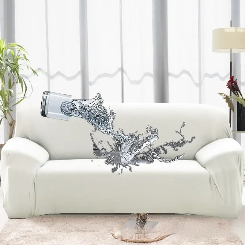 Housse Canapé Élastique Prono White-Three Sofas