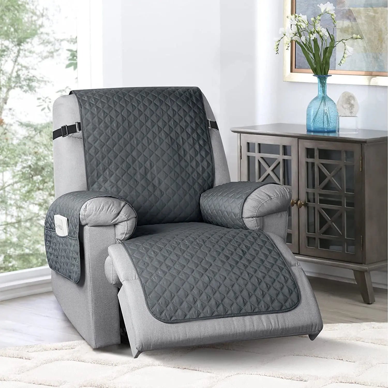 Housse Canapé Imperméable NERU Dark Gray-Single