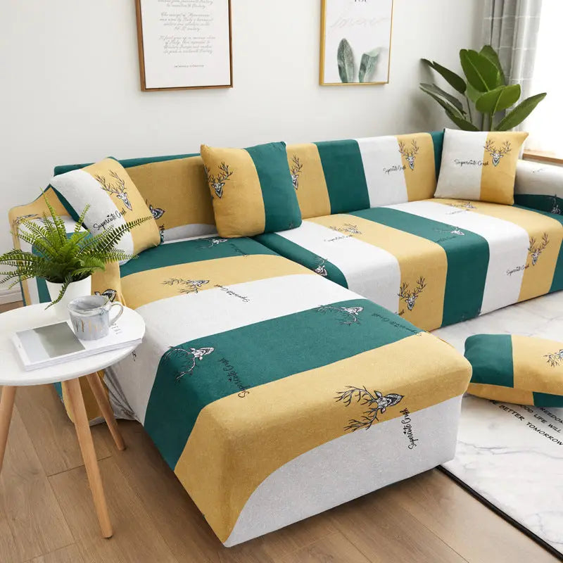 Housse Canapé Moderne GeometricFLO Astyle-190to230cm