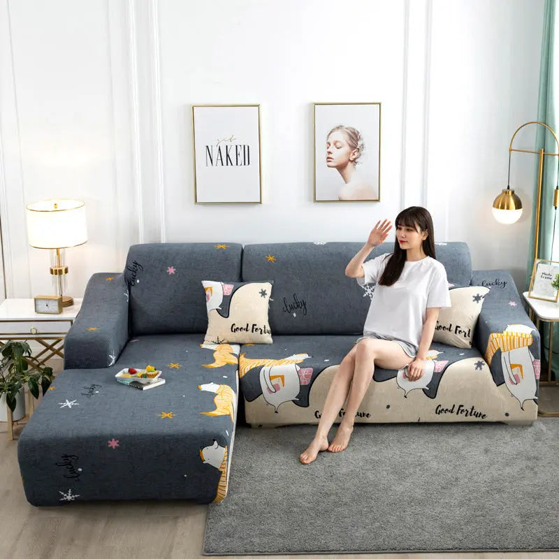 Housse Canapé Moderne LUVORAN Wealthy Bear Ash-A
