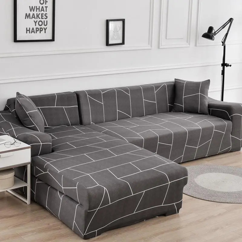 Housse Canapé Moderne NOVALUX Longitudinal line-Quad 230to300