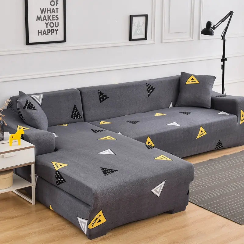 Housse Canapé Moderne NOVALUX Modern triangle-Double 145to190