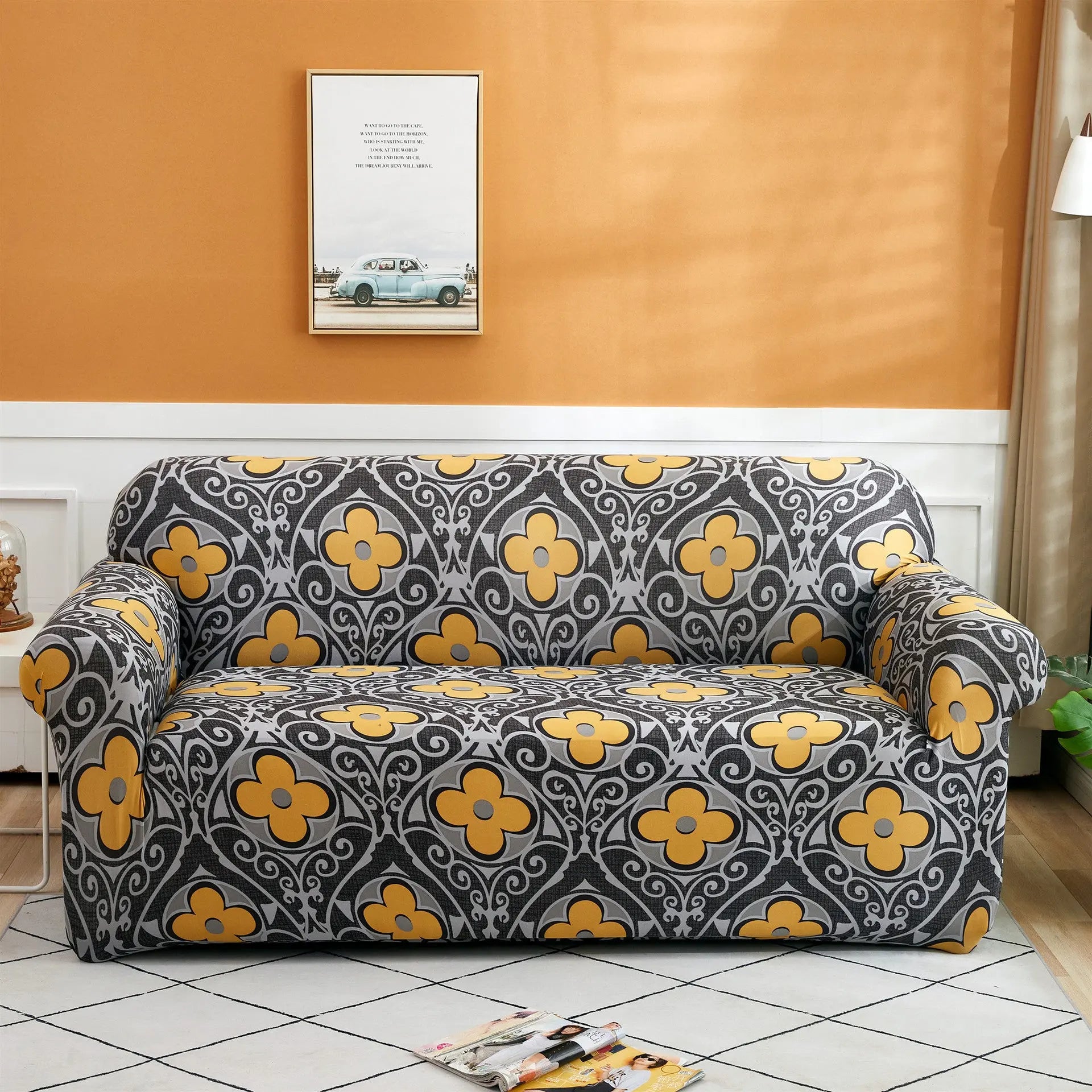 Housse Canapé Moderne SILKXO Thoughts-Double