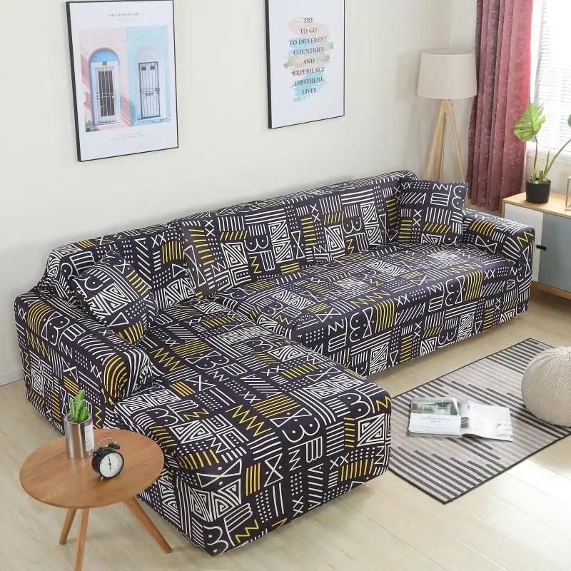 Housse Canapé Modulaire SOFANGEO Lucky characters-185to230cm