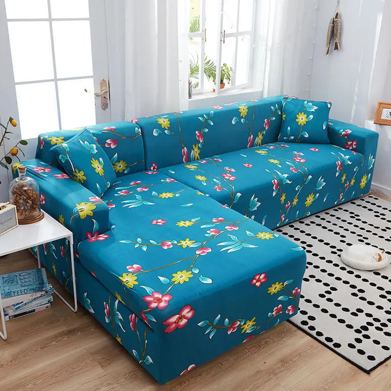 Housse Canapé Modulaire SOFANGEO White joy Grass-90to140cm