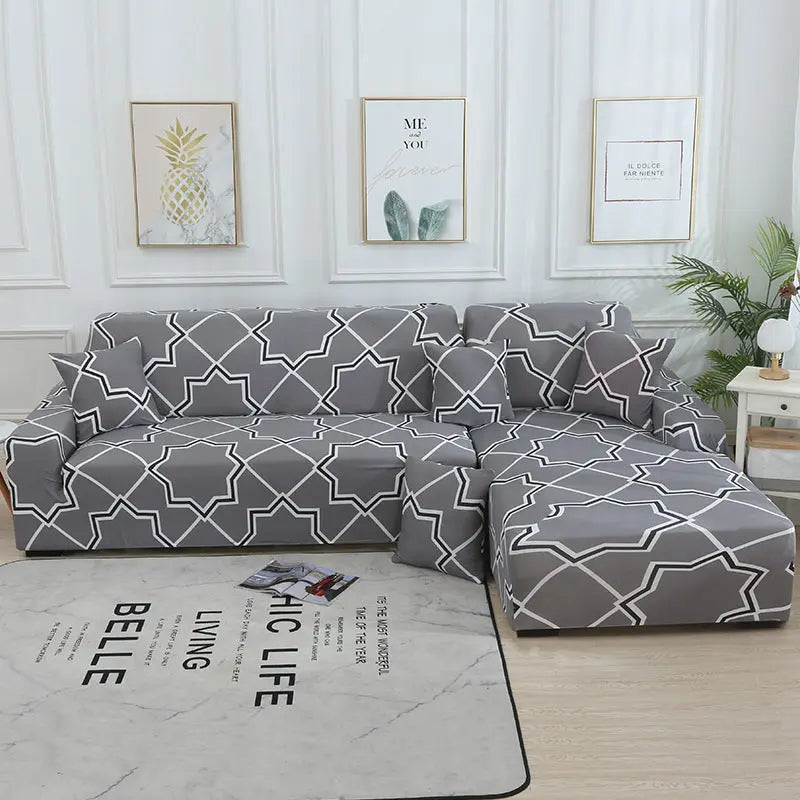 Housse Canapé Modulaire SOFANGEO Geometric time and space-90to140cm