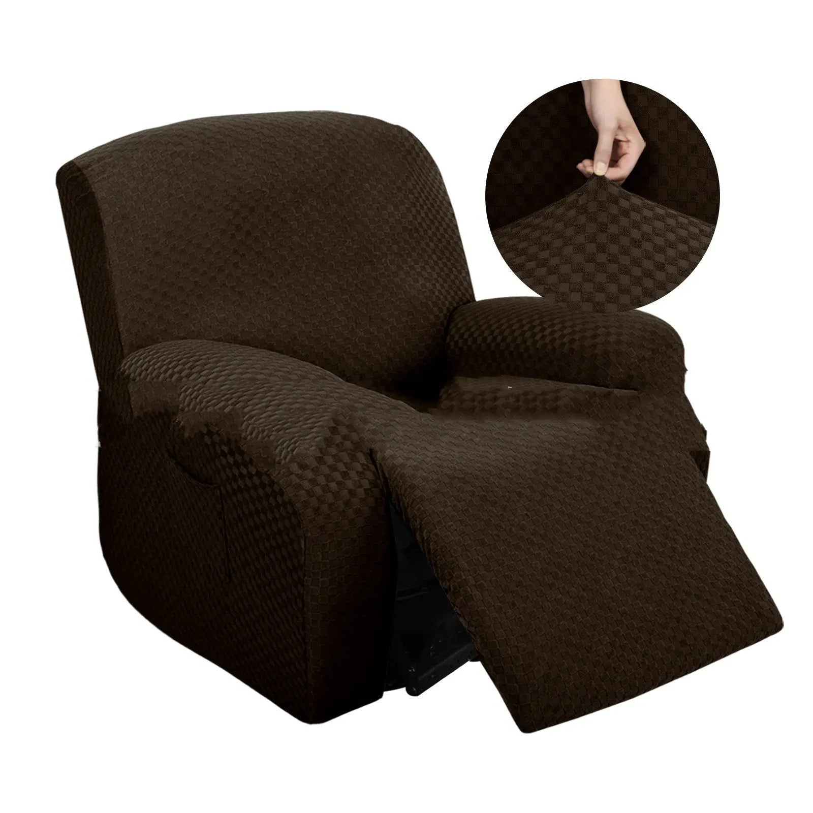 Housse Canapé Relax Extensible PALOMA Dark Coffee-Single Seat